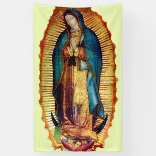 Onze Dame van Guadalupe Tilma Maagdelijke Mary Spandoek