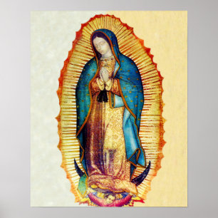 Onze dame van Guadalupe Tilma Replica Poster