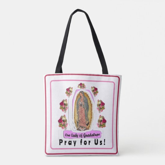 Onze dame van Guadalupe Tote Bag (Achterkant)