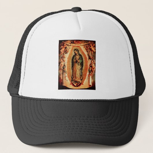 Onze dame van Guadalupe Trucker Pet (Voorkant)