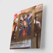 Onze Dame van Guadalupe Vierkante Klok (Hoek)