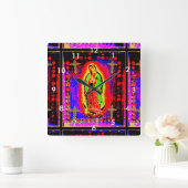 Onze dame van Guadalupe Vierkante Klok (Huis)