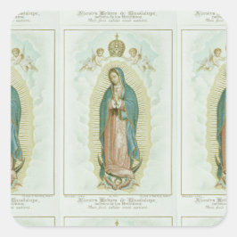 Onze dame van Guadalupe Vierkante Sticker
