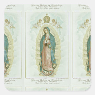 Onze dame van Guadalupe Vierkante Sticker