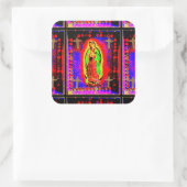 Onze dame van Guadalupe Vierkante Sticker (Tas)