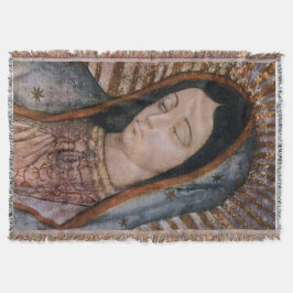 Onze dame van Guadalupe Virgin Tilma Bust Blanket Deken