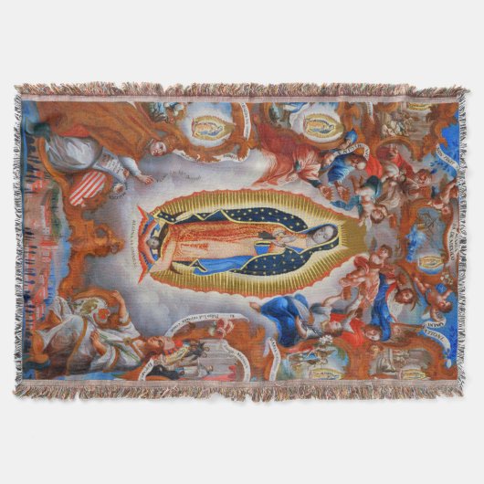 Onze dame van Guadalupe Vision Juan Diego Blanket Deken (Voorkant)