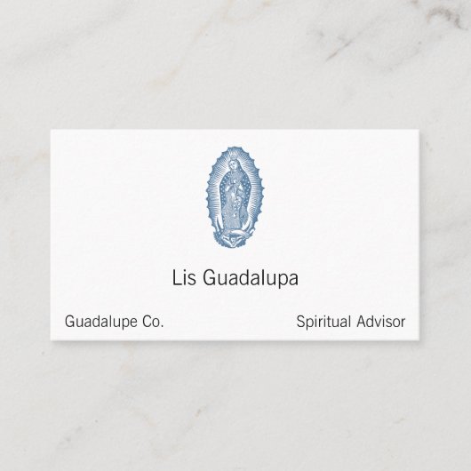 Onze dame van Guadalupe Visitekaartje (Voorkant)