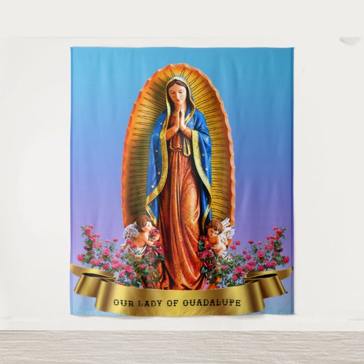 Onze dame van Guadalupe Wandkleed (Voorkant)