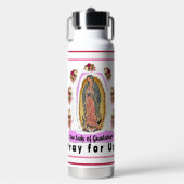 Onze dame van Guadalupe Waterfles (Voorkant)