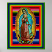 Onze dame van Guadalupe zarape 205 Poster (Voorkant)