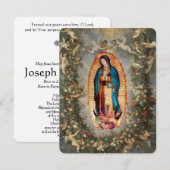 Onze dame van Guakatholieke begrafenis Memorial He (Voorkant / Achterkant)