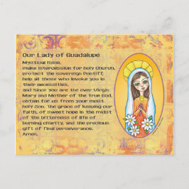 Onze dame van het Briefkaart van Guadalupe