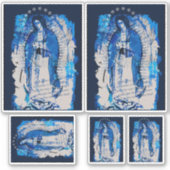 Onze dame van het Guadalupe Collage-ontwerp Sticker (Voorkant)
