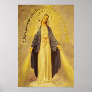 Onze dame van het Miraculous Medal Poster