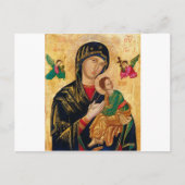 Onze Dame van het Perpetual Help Icon Virgin Mary  Briefkaart (Voorkant)
