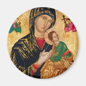 Onze Dame van het Perpetual Help Icon Virgin Mary  Magneet (Voorkant)