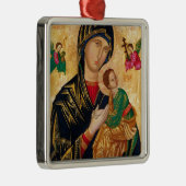 Onze Dame van het Perpetual Help Icon Virgin Mary  Metalen Ornament (Rechts)