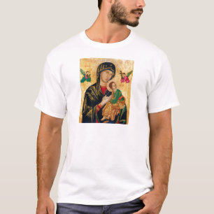 Onze Dame van het Perpetual Help Icon Virgin Mary  T-shirt