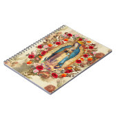 Onze dame van het Roos van Guadalue Potpourri Notitieboek (Linkerzijde)