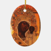 Onze dame van Kazan Keramisch Ornament (Voorkant)