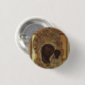 Onze dame van Kazan Ronde Button 3,2 Cm (Voorkant /achterkant)