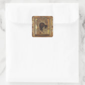 Onze dame van Kazan Vierkante Sticker (Tas)