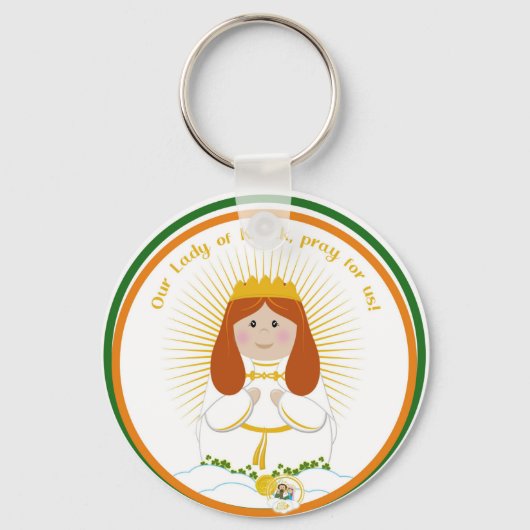 Onze dame van Knock Medal Sleutelhanger (Voorkant)