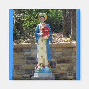 Onze dame van La Vang Square Magnet