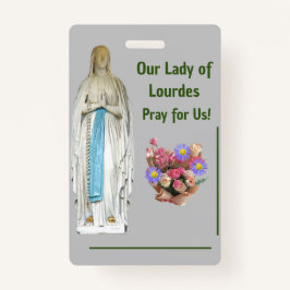 Onze dame van Lourdes Badge