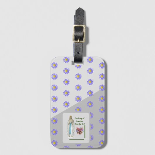 Onze dame van Lourdes Bagagelabel (Voorkant (verticaal))