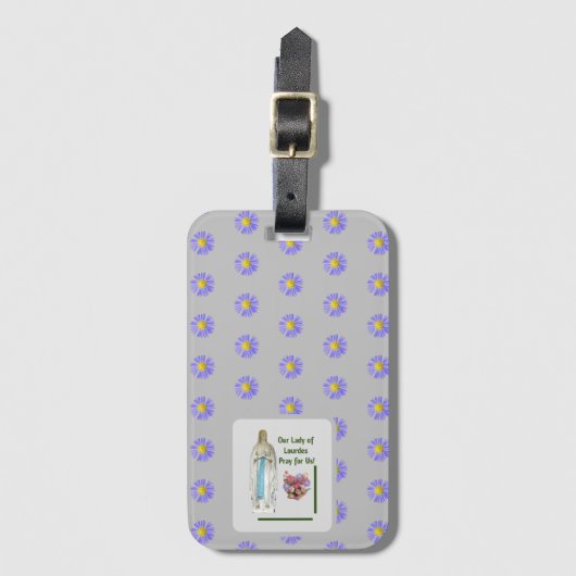 Onze dame van Lourdes Bagagelabel (Voorkant (verticaal))