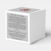 Onze dame van Lourdes Bedankdoosjes (Achterkant)