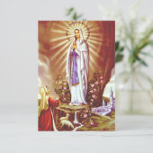 Onze dame van Lourdes Bedankkaart (Staand voorkant)