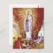 Onze dame van Lourdes Briefkaart (Voorkant / Achterkant)