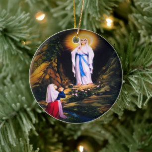 Onze dame van Lourdes door Litany Lane Keramisch Ornament