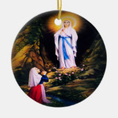 Onze dame van Lourdes door Litany Lane Keramisch Ornament (Voorkant)