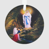 Onze dame van Lourdes door Litany Lane Ornament (achterkant)
