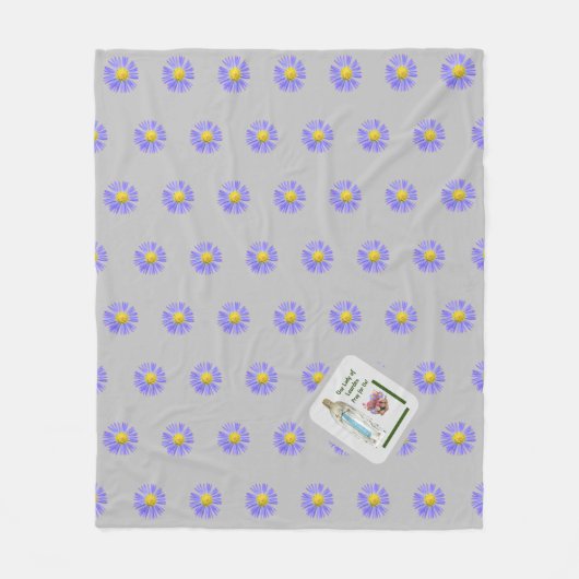 Onze dame van Lourdes Fleece Deken (Voorkant)