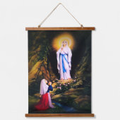 Onze dame van Lourdes Hangend Wandkleed (Voorkant)
