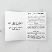 Onze dame van Lourdes Kaart (Binnen)