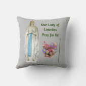 Onze dame van Lourdes Kussen (Achterkant)