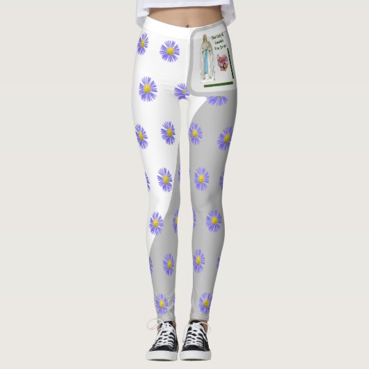 Onze dame van Lourdes Leggings (Voorkant)