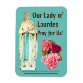 Onze dame van Lourdes Magneet (Verticaal)