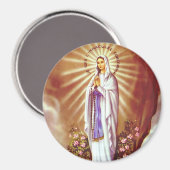 Onze dame van Lourdes Magneet (Voorkant / Achterkant)