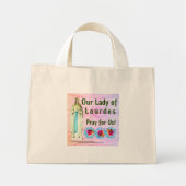 Onze dame van Lourdes Mini Tote Bag (Voorkant)