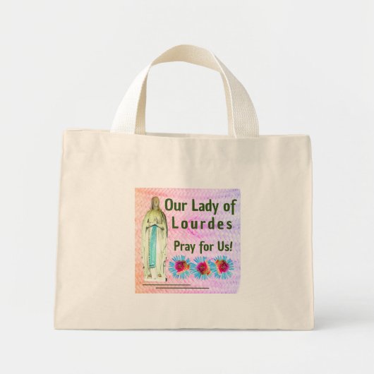Onze dame van Lourdes Mini Tote Bag (Voorkant)