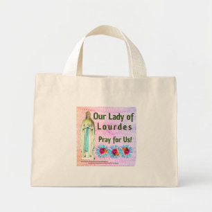 Onze dame van Lourdes Mini Tote Bag
