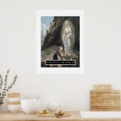 Onze dame van Lourdes Poster (Keuken)
