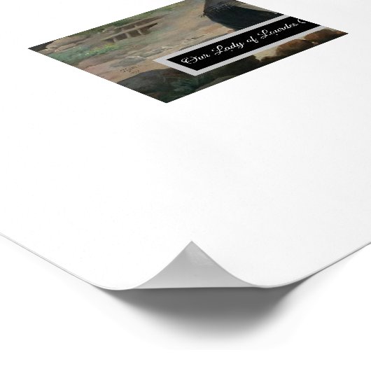 Onze dame van Lourdes Poster (Hoek)